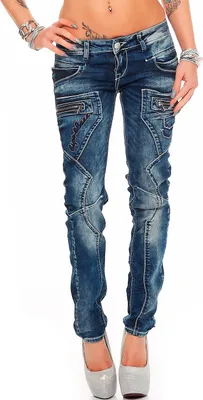 Produktbild von Cipo & Baxx Damen Jeans WD200B Blue W31/L32