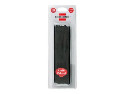 Produktbild von Brennenstuhl Klett-Kabelbinder schwarz 12mm x 200mm, 1164320