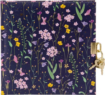 Immagine prodotto di Diario Goldbuch Meadow Miracles blu con chiusura a cerniera, 16,5 x 16,5 cm