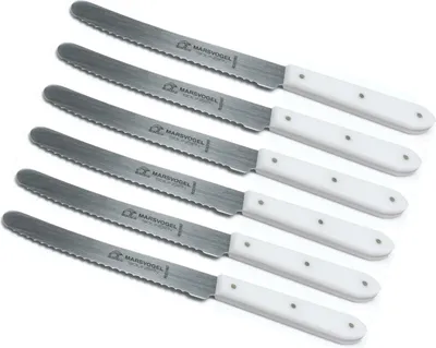Produktbild von Famanu Tafelmesser 6 Stück - Klingen aus rostfreiem Edelstahl, POM-Kunststoffgriff