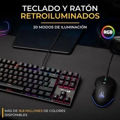 Productafbeelding van Combo mechanisch toetsenbord en gaming-muis QWERTY met Ñ