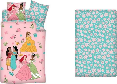 Obrázok produktu pre Disney Princess Bettbezug 140 x 200 cm + 90 x 200 cm + 25 cm Baumwolle