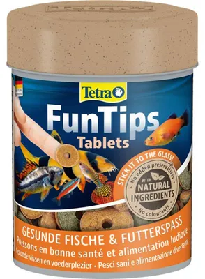 Zdjęcie produktu dla Tetra FunTips, Ryby akwariowe, Suchy pokarm dla ryb, Tabletka, 0,065 kg, 1 szt.