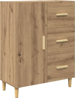 Produktbild von “2026 Modern“ Braun Sideboard Artisan-Eiche 34 x 69,5 x 90 cm Holzwerkstoff - Designermöbel 73870 - Kommoden