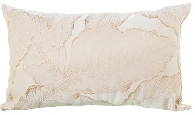 Rechteckkissen Polyester Blattmuster 50x10x30 cm