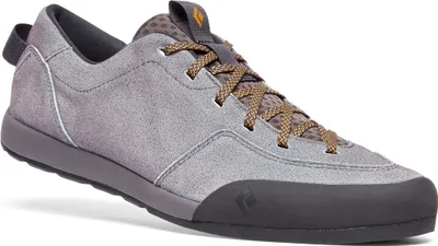 Graue Multifunktionsschuhe "Prime MShoes" von Black Diamond mit Schnürung und rutschfester Sohle.