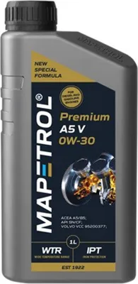 Produktbild von MAPETROL Premium A5 V für 0W-30 1 Liter Motoröl Motorenöl Vollsynthetisch Longlife-01 FE VCC 95200377 Öl