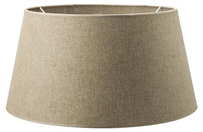 Produktbild von Home Sweet Home Lampenschirm aus Stoff Braun - 35 x 30 x 19 cm