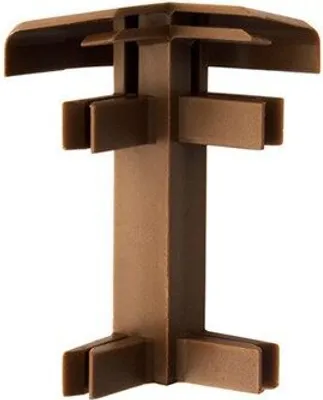Produktbild von 2,5m Teppichleiste Kettelleisten Teppich Leiste Ketteln WEISS 50mm Außenecke MAHAGONI 1 Stk.