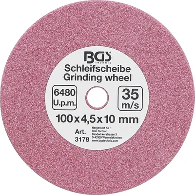 Produktbild von BGS 3178 Schleifscheibe 100x4,5x10 mm (10 (3/8)+0,404") für Art. 3180