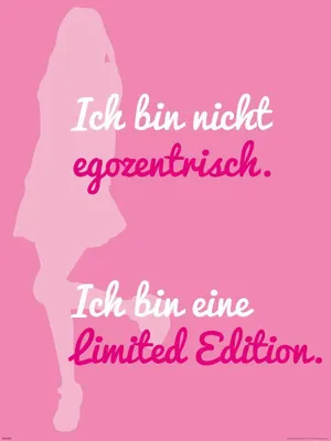 Produktbild von Motivational - Ich bin nicht egozentrisch - 60x80