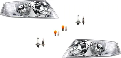 Produktbild von Scheinwerfer kompatibel zu Skoda Octavia 1Z 04-08 Leuchtmittel Set Li Re 1Z1941017P 1Z1941017C 1Z1941015 1Z1941018P 1Z1941018C 1Z194101 Johns