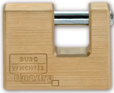 Produktbild von Burg Wächter Vorhangschloss Quadra 444/50 Gleichschliessend - Blockschloss -