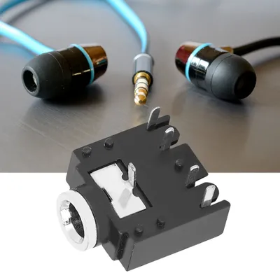 Imagen del producto de 50 conectores para auriculares estéreo de 5 polos, conector de audio PJ-307 de 3,5 mm