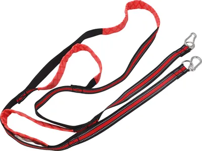 Productafbeelding van Marine Seilleiter, 3 stappen, inklapbaar, afneembaar, antislip, nylon, rood, geschikt voor opblaasboten