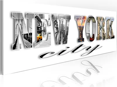 Produktbild von Modernes Wandbild 020115-31 (120x40) - 1 Teilig Bilder Fotografie auf Vlies Leinwand Foto Bild Dekoration Wand Bilder Kunstdruck New York