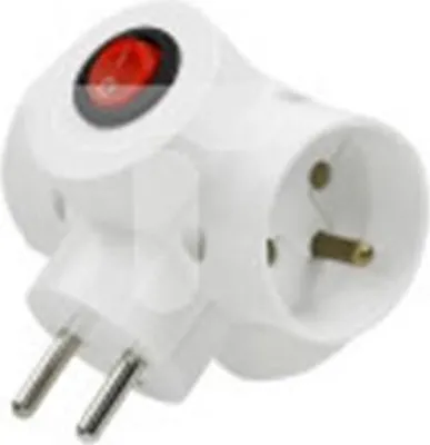 Obrázok produktu pre Rozdvojka R-31W+vypínač (3xgula)