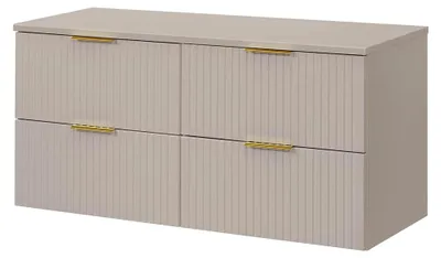 Produktbild von Waschtischunterschrank für das Badezimmer 120 cm in Kaschmir mit 2 Softclose-Schubladen