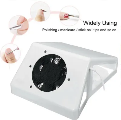Produktbild von Nagelstaubabsauger - Maniküre Gerät - 80 W 220 V - Elektrisch mit Filter - Tischgerät - Weiß