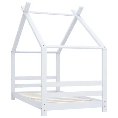 Zdjęcie produktu dla vidaXL Rama łóżka dziecięcego biała, lita sosna 80x160 cm