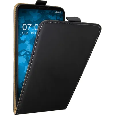 Produktbild von PhoneNatic Kunst-Lederhülle kompatibel mit Xiaomi Mi Max 3 - Flip-Case schwarz Cover
