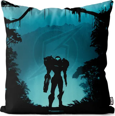 Produktbild von VOID Heroic Samus Kissenbezug Kissenhülle Outdoor Indoor nerd gamer nes snes switch