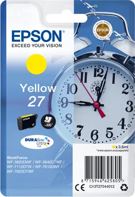 Immagine prodotto di Epson Alarm clock C13T27044022 cartuccia d'inchiostro 1 pz Originale Giallo