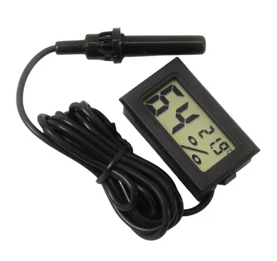 Image de Thermomètre-hygromètre numérique LCD 2-en-1, sonde de 1,5 m