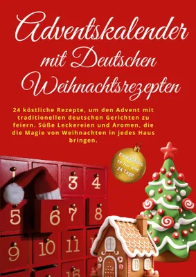 Produktbild von Adventskalender mit deutschen Weihnachtsrezepten