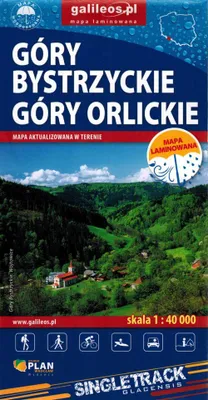 Immagine prodotto di Monti Bystrzyckie e Orlickie. Carta turistica laminata. Edizione 2024. Galileos
