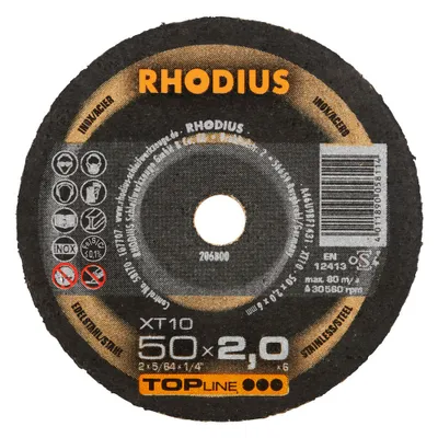 Produktbild von Rhodius Trennscheibe XT 10 50x2,0x6mm Edelstahl Topline - 206800