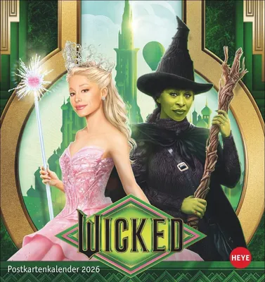 Image de Calendrier de cartes postales Wicked 2026