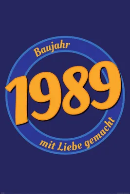Produktbild von Geburtstagsposter - Poster - 1989 - Mit Liebe