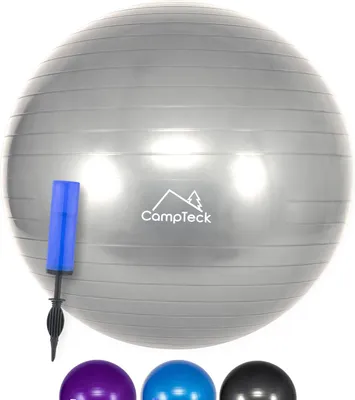 Zdjęcie produktu dla Piłka do ćwiczeń 65 cm, z pompką, do fitness, jogi, do 130 kg, do użytku w domu i na zewnątrz