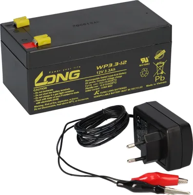 Zdjęcie produktu dla Akumulator AGM BLEI 12V 3,3Ah + LADEGER