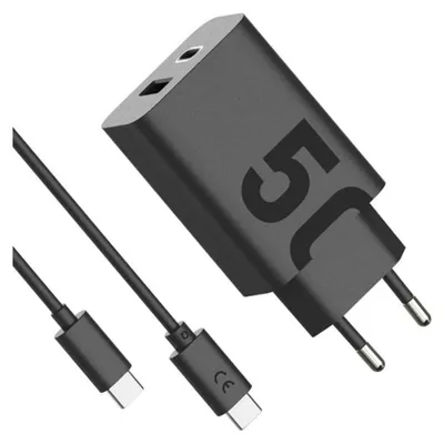 Obrázek produktu pro Motorola TurboPower Charger Duo 50W USB-A a USB-C černá jako nová