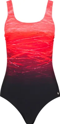 Produktbild von LASCANA Badeanzug rot-bedruckt Größe 38 Cup C
