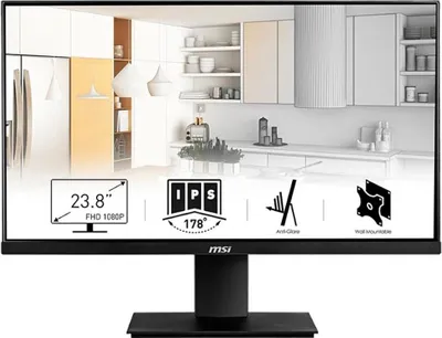 Produktbild von MSI Pro MP2412, 60,5 cm (23.8"), 1920 x 1080 Pixel, Full HD, LCD, 4 ms, Schwarz