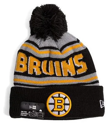 Produktbild von Mütze New Era - NHL Evergreen Wordmark Pom Medium Knit - Boston Bruins - Team Color