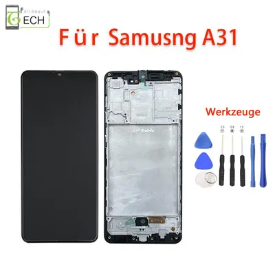 Produktbild von Für Samsung Galaxy A31 A315F LCD Display mit Rahmen Bildschirm Werkzeuge