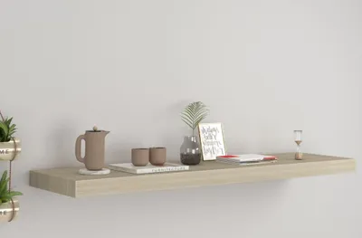 Produktbild von vidaXL Schweberegal Eichen-Optik 90x23,5x3,8 cm MDF