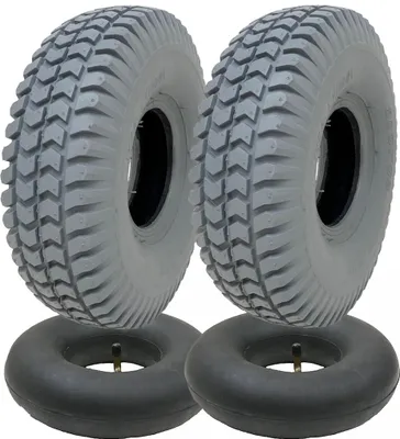 Produktbild von 260x85 Grau Mobilität Roller Reifen & Schlauch Set 3.00x4 Reifen P6023 Lauffläche (Satz von 2)