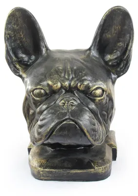 Produktbild von Französische Bulldogge - Urne für Hundeasche, Hundebüste, großer Hundekopf für den Garten von Art-Dog
