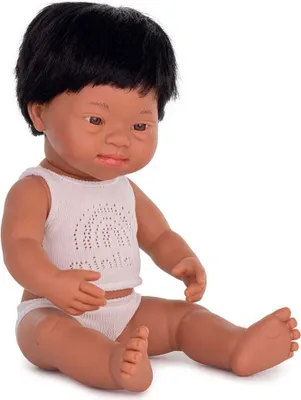 Produktbild von Miniland Lateinamerikanische Babypuppe Mit Down-syndrom 38 Cm Beige Beige One Size