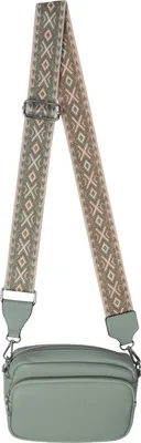 Produktbild von Bauchtasche Crossbody-Bag Umhängetasche Kunstleder Italy-Design L.GREEN (53381)