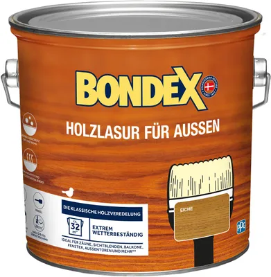 Produktbild von Bondex Holzlasur für Außen 2,5 L eiche