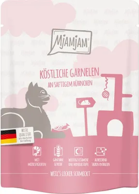 Immagine prodotto di MjAMjAM Adult gamberetti con pollo cibo per gatti 300g