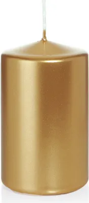 Produktbild von Stumpenkerzen in RAL-Qualität Gold 100 x Ø 68 mm, 12 Stück