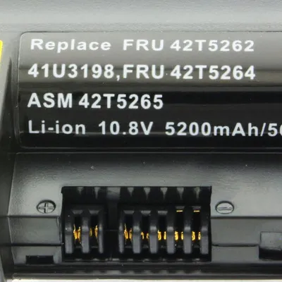 Produktbild von Akku für Lenovo ThinkPad R61 Serie, R400 Serie, T61 Serie 5200mAh