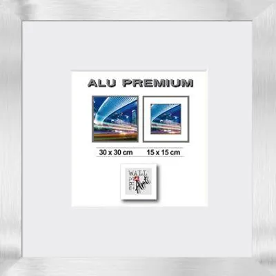 Produktbild von Aluminiumrahmen Quattro silber, 30 x 30 cm